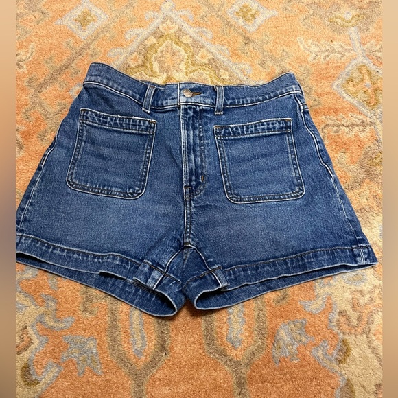 Madewell The Denim Elliot Dark Patch Pocket Jean Shorts - Picture 5 of 15